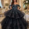 Black off-shoulder ball gown BG0002 - wholesale | Canan Gowns