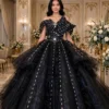 Black off-shoulder ball gown BG0007 - wholesale | Canan Gowns