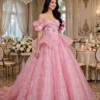 Pink off-shoulder ball gown BG0009 - wholesale | Canan Gowns