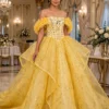 Yellow off-shoulder ball gown BG0016 - wholesale | Canan Gowns