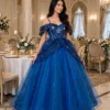 Blue off-shoulder ball gown BG0019 - wholesale | Canan Gowns