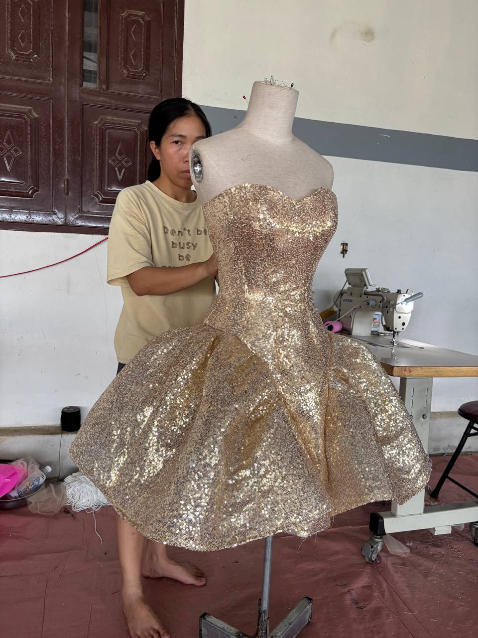 Quality inspection at Canan Vietnam Dress Factory